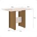 Mesa Milano 4 Lugares Retangular Ambiente Sala Jantar Cozinha Decoração Elegante Retrô - Carvalho/Off white