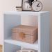 Mesa de Cabeceira Bella Mesinha Estreita Prateleira Lateral Cama Box Criado Retrô Decoração Quarto - Branco - RPM