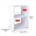 Mesa de Cabeceira Bella Mesinha Estreita Prateleira Lateral Cama Box Criado Retrô Decoração Quarto - Branco - RPM