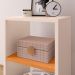 Mesa de Cabeceira Bella Mesinha Estreita Prateleira Lateral Cama Box Criado Retrô Decoração Quarto - Off White/Cinamomo - RPM