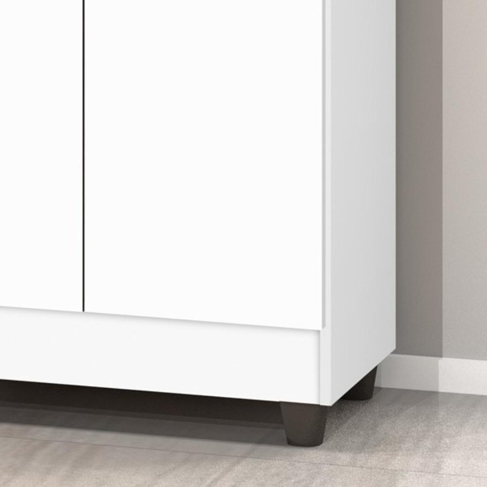 Multiuso Texas 2 Portas C/ Chave Prateleira Armário Organizador Lavanderia Quarto Escritório Cozinha Branco - RPM
