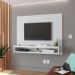 Painel Cissa Tv 32 36 39 40 42 46 47 50 Polegadas Prateleira Nicho Decorativo Suspenso Quarto Sala -Branco - RPM