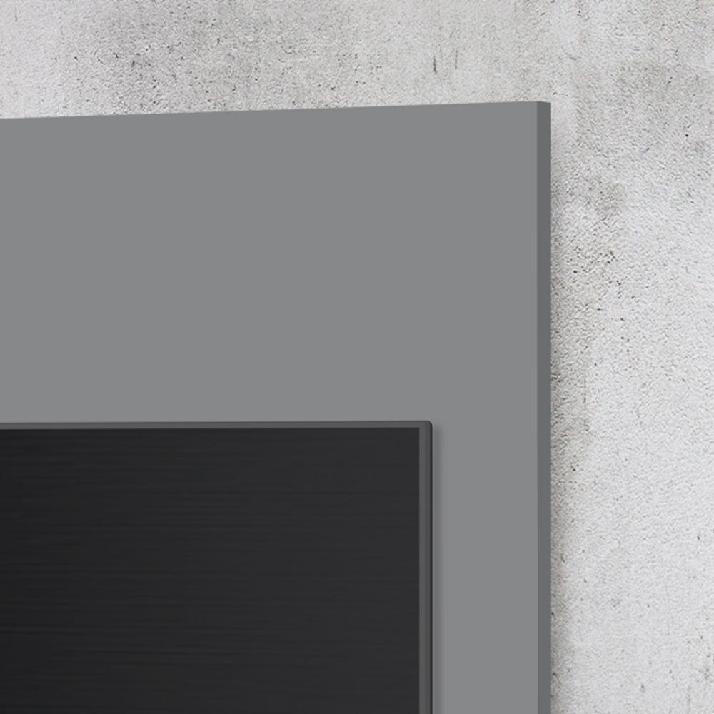 Painel Quênia Tv 32 Polegadas Prateleira Organizadora Porta Objetos Decoração Sala Quarto Multiuso - Cinza/Nature - RPM Móveis