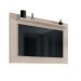 Painel Safira Tv 60 Polegadas Prateleira Reforçada MDF Organizadora Decoração Sala Estar Off White - Lojas RPM