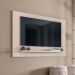 Painel Safira Tv 60 Polegadas Prateleira Reforçada MDF Organizadora Decoração Sala Estar Off White - Lojas RPM