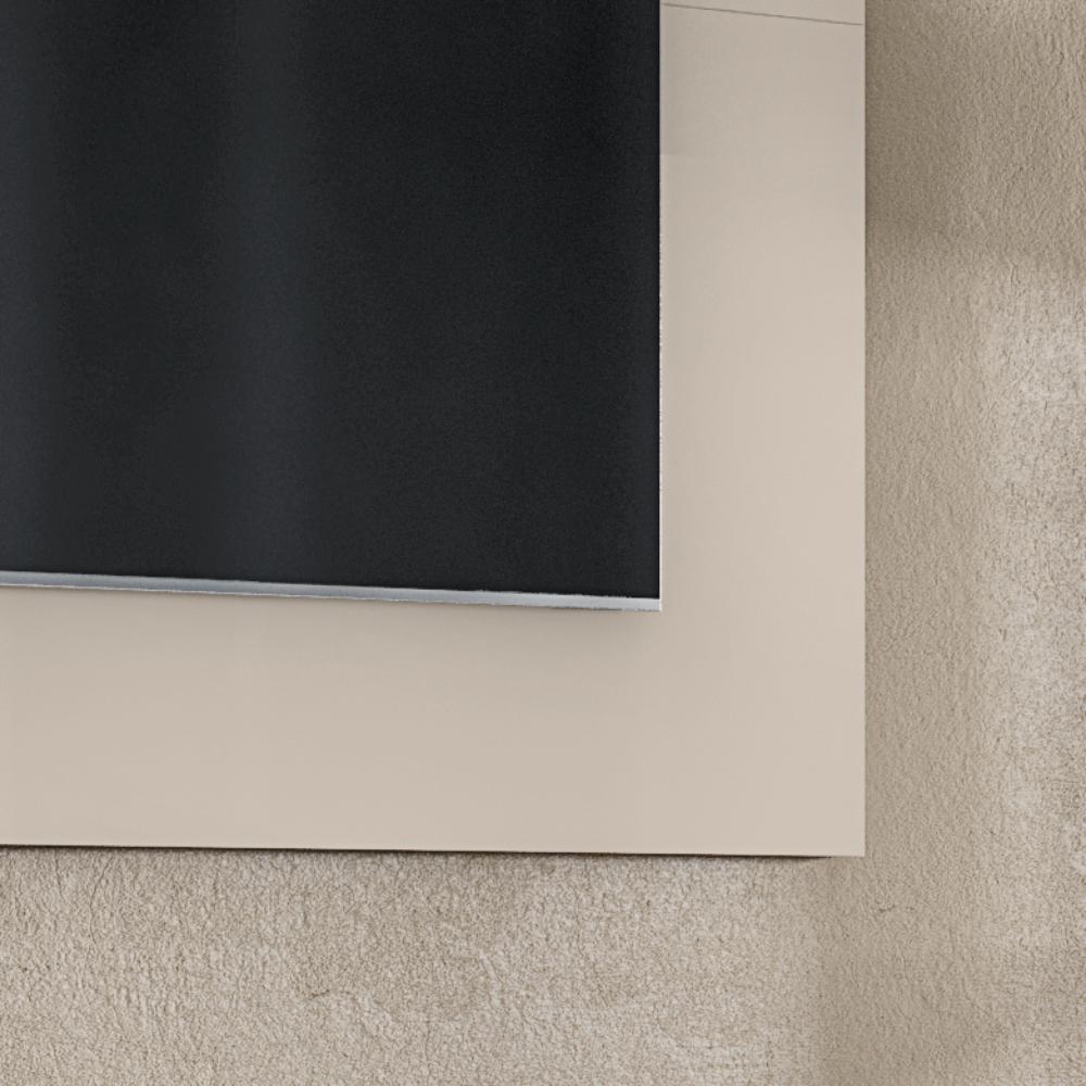 Painel Safira Tv 60 Polegadas Prateleira Reforçada MDF Organizadora Decoração Sala Estar Off White - Lojas RPM