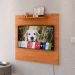 Painel Star Tv 32 Polegadas Prateleira Superior Inferior 90x90 Decoração Multiuso Sala Estar Quarto Recepção Cinamomo - Lojas RPM
