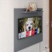 Painel Star Tv 32 Polegadas Prateleira Superior Inferior 90x90 Decoração Multiuso Sala Estar Quarto Recepção Cinza - Lojas RPM