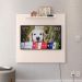 Painel Star Tv 32 Polegadas Prateleira Superior Inferior 90x90 Decoração Multiuso Sala Estar Quarto Recepção Off White - Lojas RPM