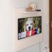 Painel Star Tv 32 Polegadas Prateleira Superior Inferior 90x90 Decoração Multiuso Sala Estar Quarto Recepção Off White - Lojas RPM