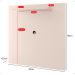 Painel Star Tv 32 Polegadas Prateleira Superior Inferior 90x90 Decoração Multiuso Sala Estar Quarto Recepção Off White - Lojas RPM