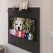 Painel Star Tv 32 Polegadas Prateleira Superior Inferior 90x90 Decoração Multiuso Sala Estar Quarto Recepção Preto - Lojas RPM