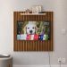 Painel Star Tv 32 Polegadas Prateleira Superior Inferior 90x90 Decoração Multiuso Sala Estar Quarto Recepção Ripado/Off White - Lojas RPM