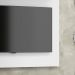 Painel Yan Tv 27 29 32 Polegadas Prateleira Superior Inferior Porta Objetos Decoração Sala Quarto Multiuso Branco Acetinado - Lojas RPM