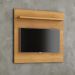Painel Yan Tv 27 29 32 Polegadas Prateleira Superior Inferior Porta Objetos Decoração Sala Quarto Multiuso Cinamomo - Lojas RPM
