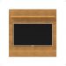 Painel Yan Tv 27 29 32 Polegadas Prateleira Superior Inferior Porta Objetos Decoração Sala Quarto Multiuso Cinamomo - Lojas RPM