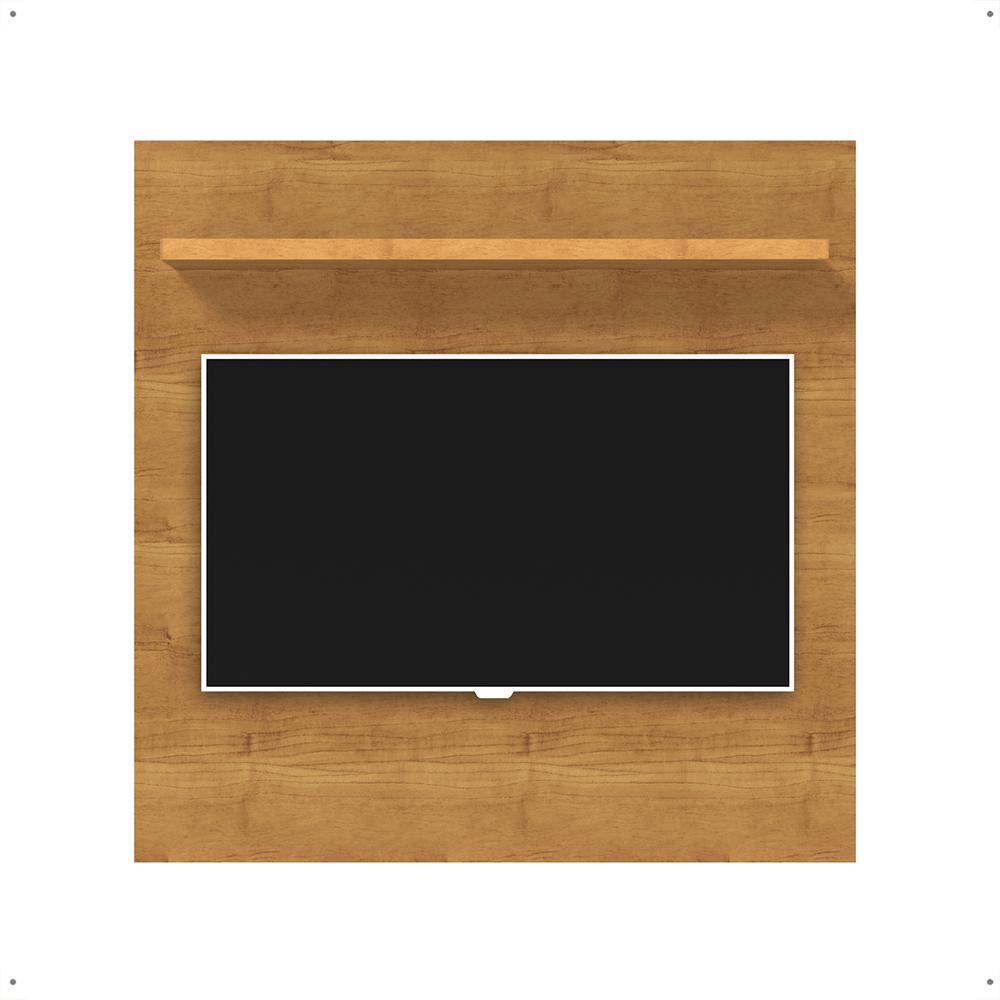 Painel Yan Tv 27 29 32 Polegadas Prateleira Superior Inferior Porta Objetos Decoração Sala Quarto Multiuso Cinamomo - Lojas RPM