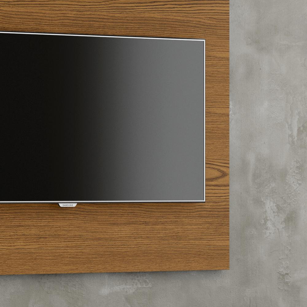 Painel Yan Tv 27 29 32 Polegadas Prateleira Superior Inferior Porta Objetos Decoração Sala Quarto Multiuso Cumarú - Lojas RPM