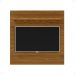 Painel Yan Tv 27 29 32 Polegadas Prateleira Superior Inferior Porta Objetos Decoração Sala Quarto Multiuso Cumarú - Lojas RPM