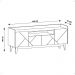Rack Adria 1.58 Tv 60 Polegadas 4 Portas Detalhes Frisados Pés Retrô Madeira Decoração Sala Estar Branco/Noce - Lojas RPM