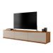 Rack Bancada Eros 1.8m TV 32 40 42 47 50 55 60 Polegadas 2 Portas Gaveta Organizadora Sala Quarto Moderno Cedro/Off - RPM