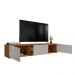Rack Bancada Eros 1.8m TV 32 40 42 47 50 55 60 Polegadas 2 Portas Gaveta Organizadora Sala Quarto Moderno Cedro/Off - RPM