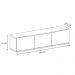 Rack Bancada Eros 1.8m TV 32 40 42 47 50 55 60 Polegadas 2 Portas Gaveta Organizadora Sala Quarto Moderno Cinza Pérola/Noce - RPM