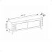 Rack Bancada Wine TV 60" Nicho 2 Portas Pés Madeira Vintage Adega Vinho Cantinho Bar Sala Quarto Retrô Off White/Noce - RPM