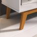 Rack Nature 1.36 Tv 40 42 43 50 55 Polegadas Nichos Prateleiras Pés Madeira Decoração Sala Estar Vintage Branco Acetinado/Cinamomo - Lojas RPM