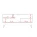 Rack Nature 1.36 Tv 40 42 43 50 55 Polegadas Nichos Prateleiras Pés Madeira Decoração Sala Estar Vintage Branco Acetinado/Cinamomo - Lojas RPM