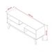 Rack Nature 1.36 Tv 40 42 43 50 55 Polegadas Nichos Prateleiras Pés Madeira Decoração Sala Estar Vintage Off White/Cinamomo - Lojas RPM