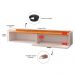 Rack Suspenso Home Classic Tv 32 42 50 Polegadas 1 Porta Puxador Concha Decoração Minimalista Quarto Sala Recepção Off White/Cinamomo - Lojas RPM