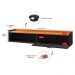 Rack Suspenso Home Classic Tv 32 42 50 Polegadas 1 Porta Puxador Concha Decoração Minimalista Quarto Sala Recepção Preto/Cinamomo - Lojas RPM