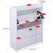 Sapateira Closet Vertical Organizadora 12 Pares Calçados Unissex Prateleira 2 Andares Gavetas Basculante Branco - Lojas RPM