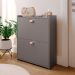 Sapateira Closet Vertical Organizadora 12 Pares Calçados Unissex Prateleira 2 Andares Gavetas Basculante Cinza Pérola - Lojas RPM