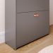 Sapateira Closet Vertical Organizadora 12 Pares Calçados Unissex Prateleira 2 Andares Gavetas Basculante Cinza Pérola - Lojas RPM