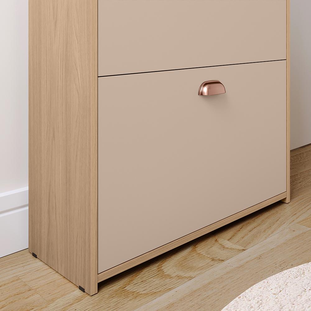 Sapateira Closet Vertical Organizadora 12 Pares Calçados Unissex Prateleira 2 Andares Gavetas Basculante Hanover/Fendi - Lojas RPM