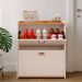 Sapateira Closet Vertical Organizadora 12 Pares Calçados Unissex Prateleira 2 Andares Gavetas Basculante Off White/Cinamomo - Lojas RPM