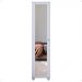 Sapateira Multiuso Vertical Espelhado 4 Prateleira Porta Sapato Organizador Retrô Sala Quarto Decoração Casa Marry - Branco - RPM