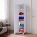 Sapateira Multiuso Vertical Espelhado 4 Prateleira Porta Sapato Organizador Retrô Sala Quarto Decoração Casa Marry - Branco - RPM