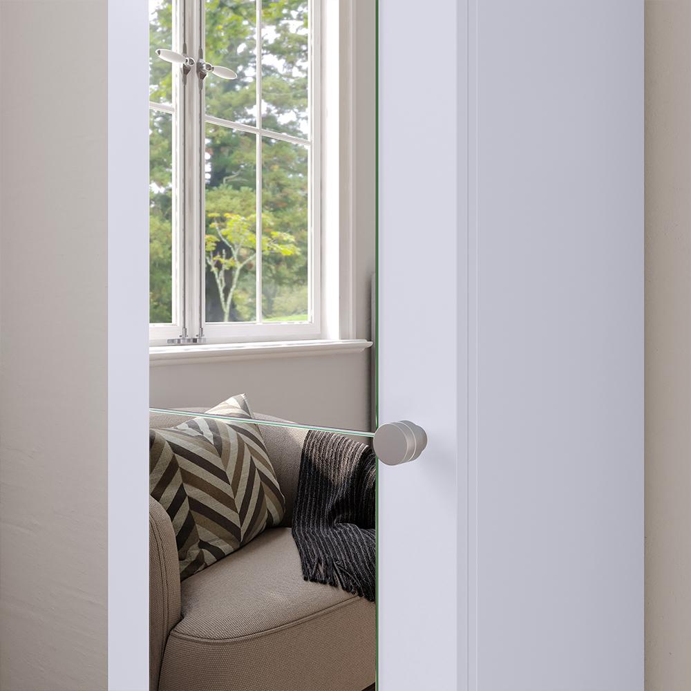 Sapateira Multiuso Vertical Espelhado 4 Prateleira Porta Sapato Organizador Retrô Sala Quarto Decoração Casa Marry - Branco - RPM