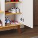 Sapateira Organizadora Com Prateleiras Porta E Nicho Shoes - Off White/Nature - Lojas RPM 