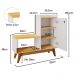 Sapateira Organizadora Com Prateleiras Porta E Nicho Shoes - Off White/Nature - Lojas RPM 