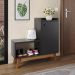 Sapateira Organizadora Com Prateleiras Porta E Nicho Shoes - Preto - Lojas RPM