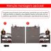 Sapateira Vertical Milano 2 Gavetas Basculantes Prateleira Porta Calçados Banquinho Hall Entrada Canto Quarto Retrô - Cinza Pérola - RPM