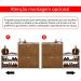 Sapateira Vertical Milano 2 Gavetas Basculantes Prateleira Porta Calçados Banquinho Hall Entrada Canto Quarto Retrô - Fendi/Ripado - RPM