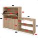 Sapateira Vertical Milano 2 Gavetas Basculantes Prateleira Porta Calçados Banquinho Hall Entrada Canto Quarto Retrô - Hanover - RPM