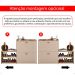 Sapateira Vertical Milano 2 Gavetas Basculantes Prateleira Porta Calçados Banquinho Hall Entrada Canto Quarto Retrô - Hanover/Fendi - RPM