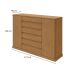 Cômoda Vedra 2 Portas 7 Gavetas Amêndoa Clean