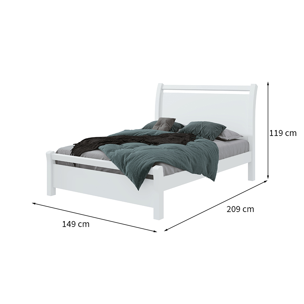 Cama Casal Reali Branca